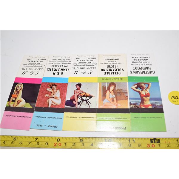 Vintage Pin-Up Matchbook Covers