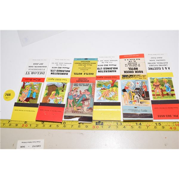 Vintage Risque Comic Matchbook Covers