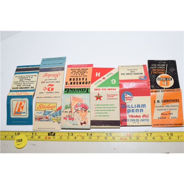 Vintage Gas / Oil Company Matchbook Covers