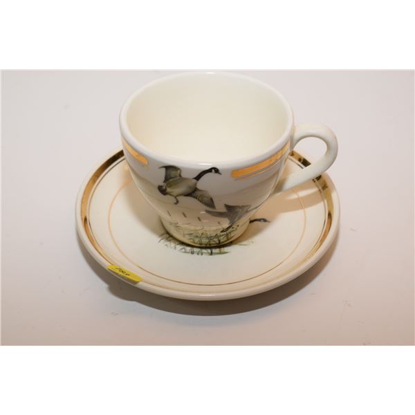 Hycroft Goose Cup and Saucer (Medicine Hat, AB)