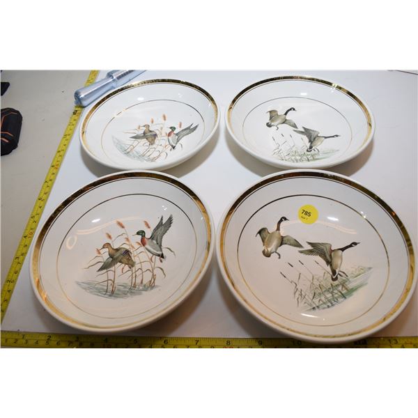 (4) Hycroft Duck and Geese Bowls (Medicine Hat, AB)