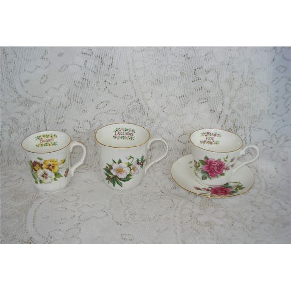 Three  Month Of The Year China Pieces