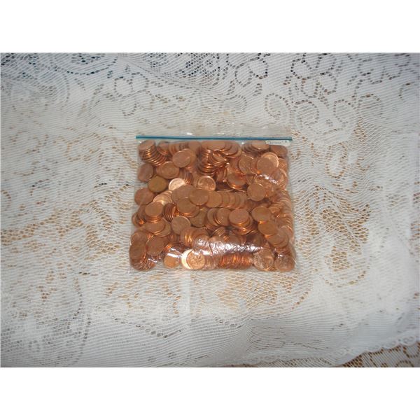 Shiney Pennies From 2000's  Approx 2.72 Lbs