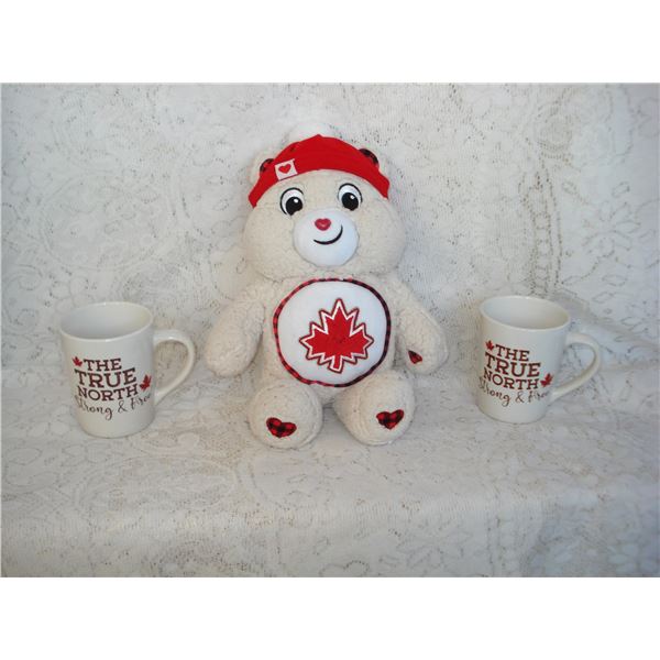 Vintage True North Care Bear & True North Coffee Mug Set