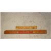 Image 1 : Pair Of Wood Rulers  Coke In Worn Condition