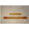 Image 2 : Pair Of Wood Rulers  Coke In Worn Condition