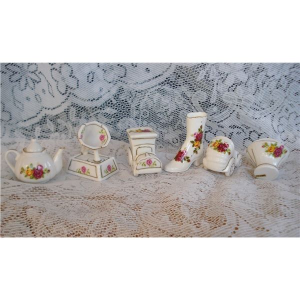 Floral China Ornaments