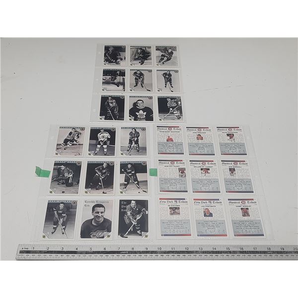 Ultimate Hockey Greats 27 Cards Richard Ullman, Ferguson, Bower, Shack, Lindsey, and etc.