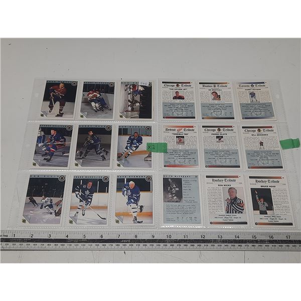 Ultimate Hockey Greats 18 Cards Baun, Mahovlich, Hull, Mosienko, Harvey, H.Richard