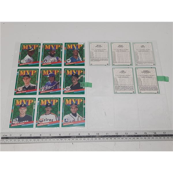 Leaf Baseball M.V.P. Henderson, Griffey Jr., Palmeiro, Judge Dykstra, and etc.