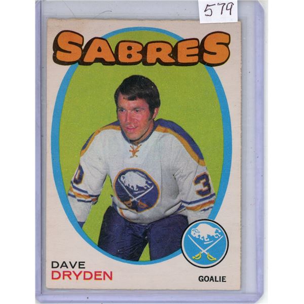 O.P.C. 1971-72 Dave Dryden Sabres