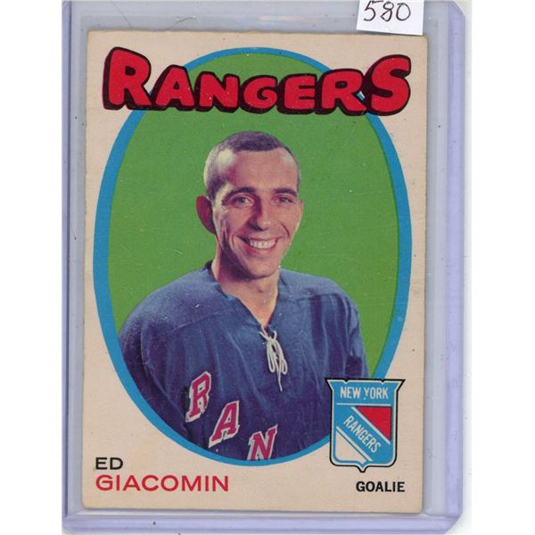 O.P.C. 1971-72 Ed Giacomini rangers