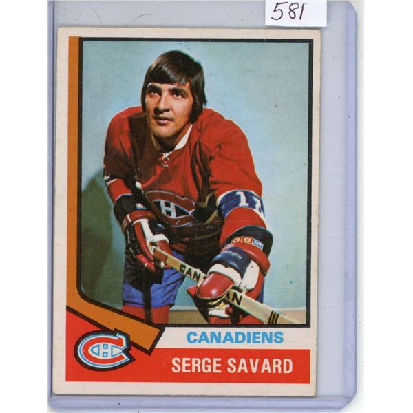 O.P.C. 1974-75 Serge Savard Canadiens