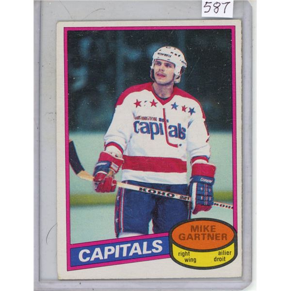 O.P.C. 1980-81 Mike Gartner "Rookie" Capitals