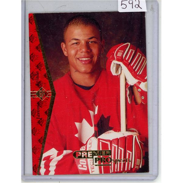 S.P. 1994-95 Jarome Iginla "Rookie" Premier Prospects Calgary Flames