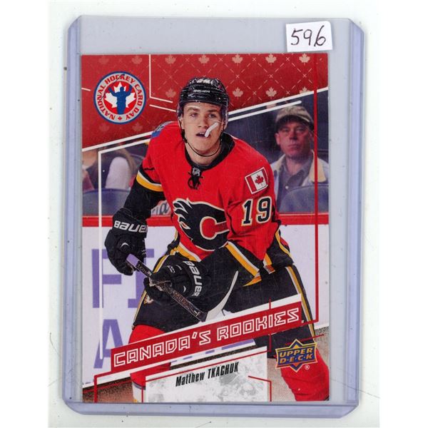 Upper Deck 2017 Matthew Tkachuk Rookie Card Calgary Flames