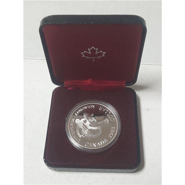 Canada 1983 Specimen Dollar University Games .500 Silver