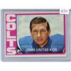 Image 1 : TOPPS Johnny Unitas 1971 NFL. Colts