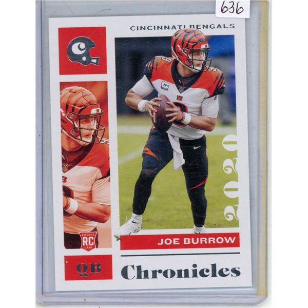 Panini Joe Burrow 2020 "Rookie Card" Bengals