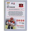 Image 2 : Panini Joe Burrow 2020 "Rookie Card" Bengals