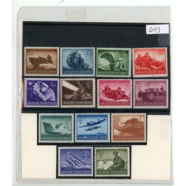 Germany Hero Memorial Day Set V.F. N.H Mint YR 1944