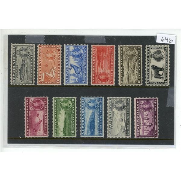 Newfoundland Long Coronation Issue YR 1936 Mint Complete Set