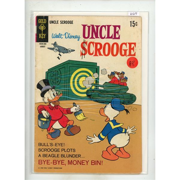 Gold Key 15 Cent Disney "Uncle Scrooge" #76 YR1967
