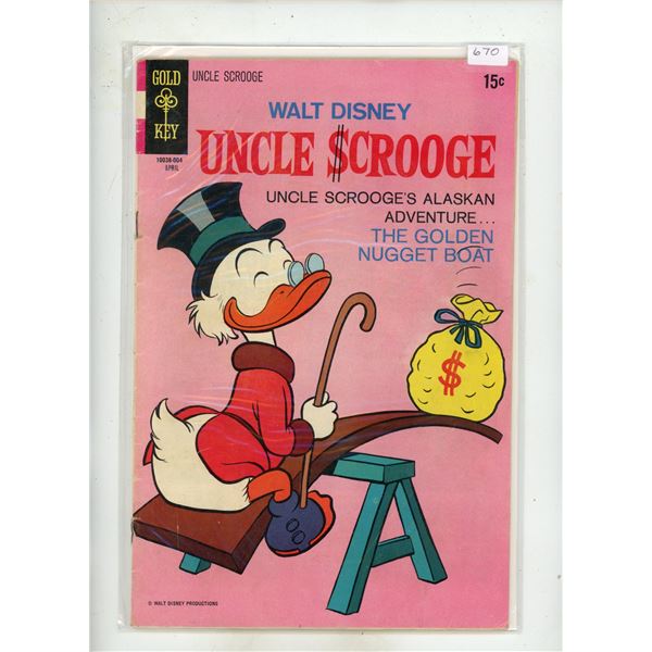 Gold Key 15 Cent Disney "Uncle Scrooge" #86 YR 1970