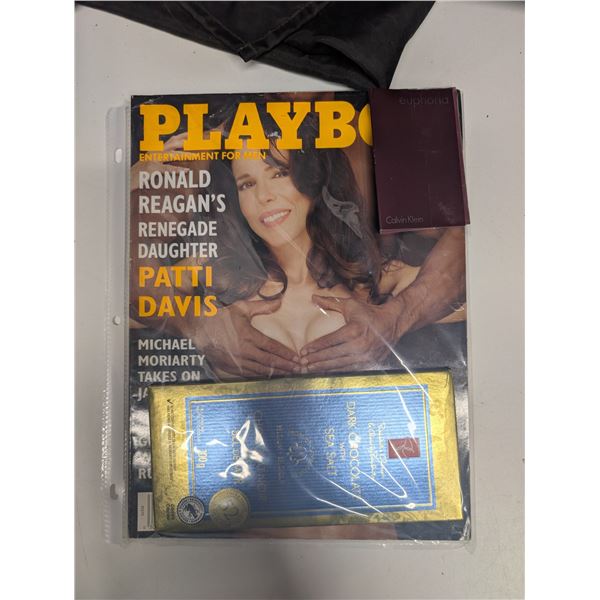 Play Boy Magazine w/ Dark Cholate Bar and Sample Perfume Scent (July 1994)