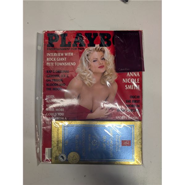 Play Boy Magazine w/ Dark Cholate Bar and Sample Perfume Scent (Feb 1994)
