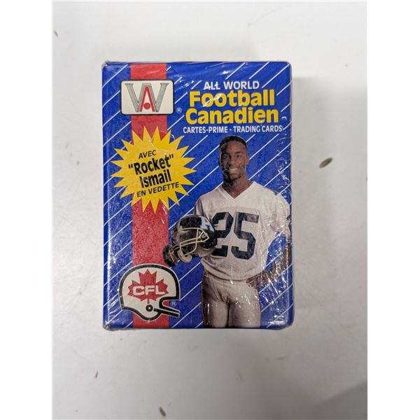 Sealed 1991 All World Football Canadien Trading Cards