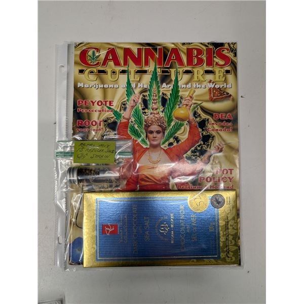 Cannabis Culture Marijuana Magazine w/ Seeds and Chocolate Bar