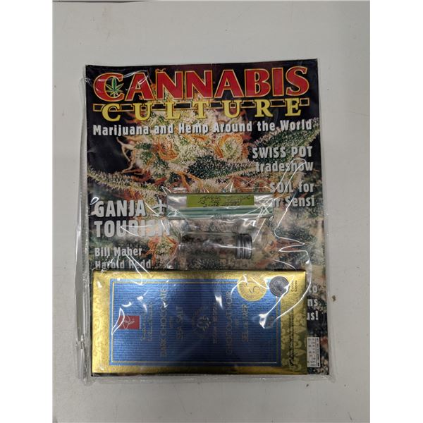 Cannabis Culture Marijuana Magazine w/ Seeds and Chocolate Bar