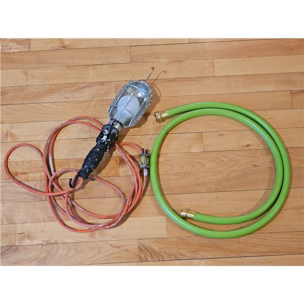 Hanging Trouble Light/Garage Lamp, Short Garden Hose