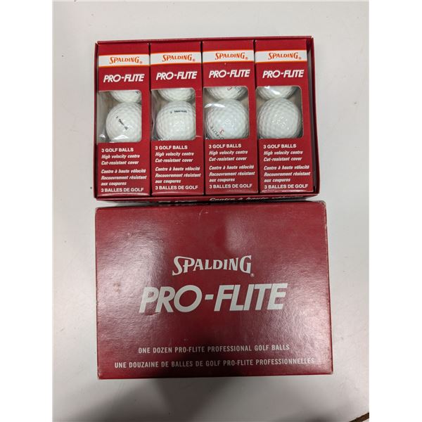 Box of Spalding Pro Flite Golf Balls w/ original box