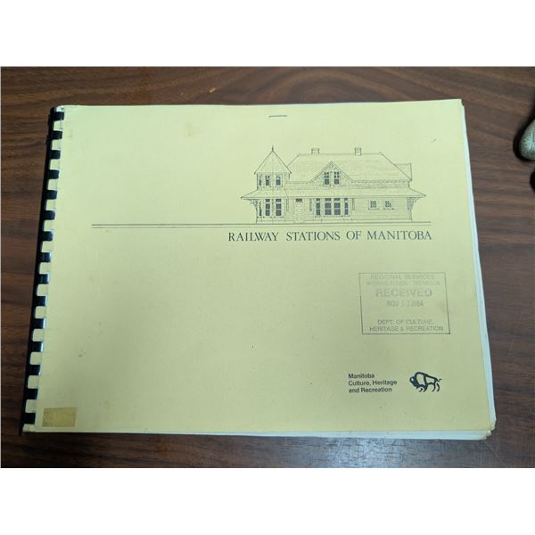 Railway Stations of Manitoba Book
