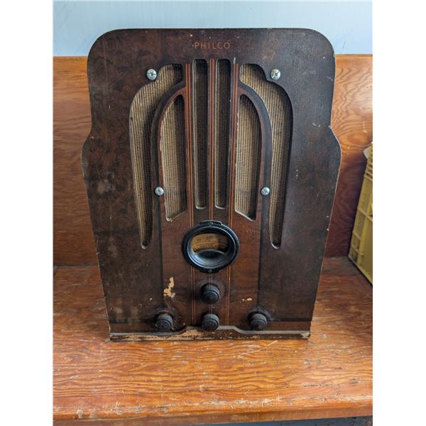 Vintage Philco Wood Radio (Not Working)
