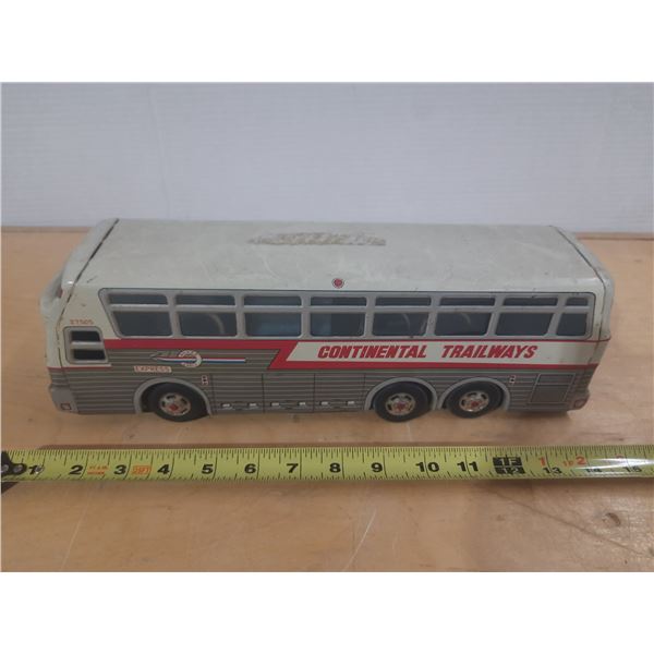 Vintage Charmy Toy Continental Trailways Silver Eagle Express Bus.