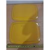 Image 2 : (2) Vintage Yellow Squirt  Soda Serving Tray.