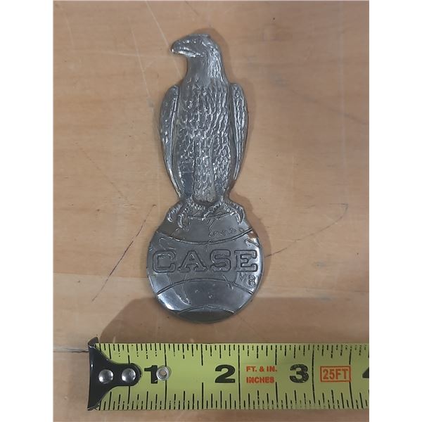 Vintage Case " Abe The Eagle" Chrome Emplem.