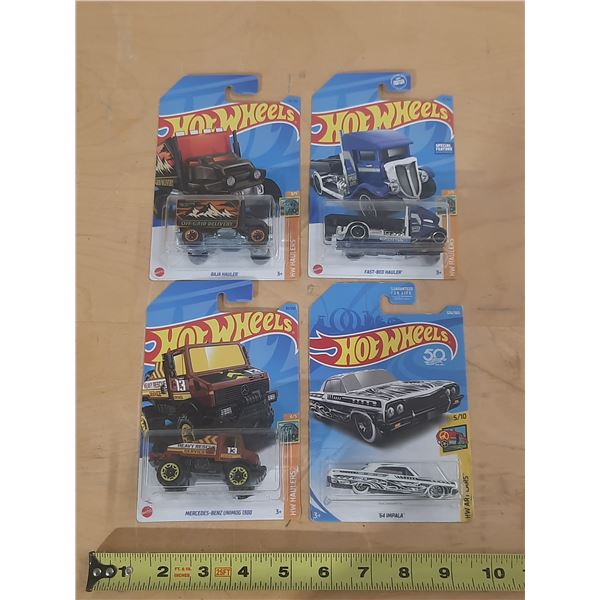 (4) Hot Wheel Cars/Truck.