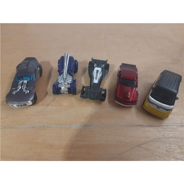(5) Hot Wheel Cars.
