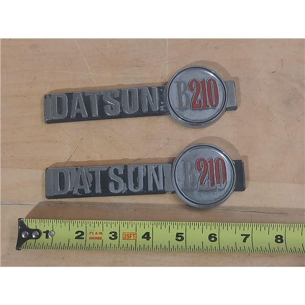 Vintage Datsun B210 Emblems.