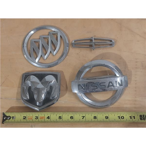 Various Automotive Emblems.