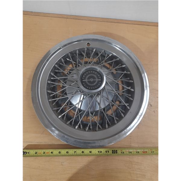 Vintage Ford Thunderbird Wire Spoke 15-Inch Hub Cap.