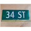 Image 2 : 34 ST Metal Sign.