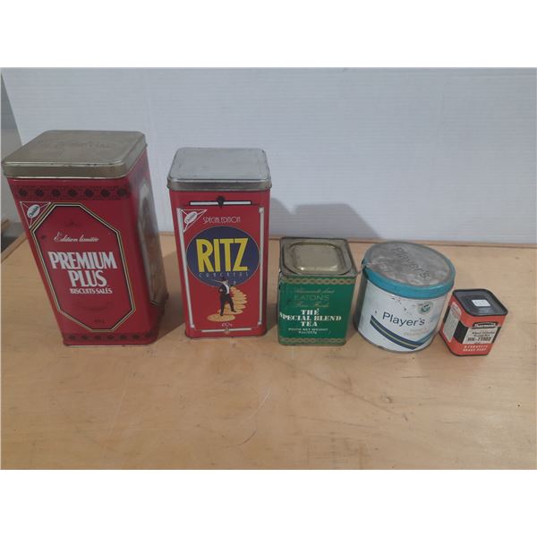Lot of Vintage Empty Tins.