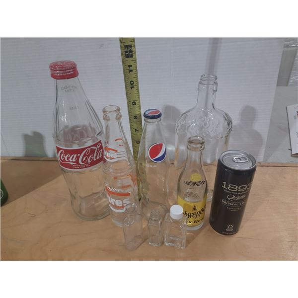 Lot of Vintage Glass Bottles.