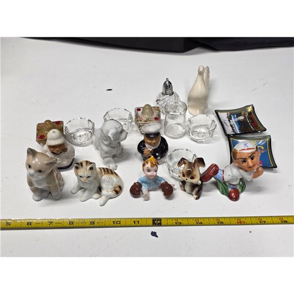Lot of salt and pepper shakers