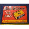 Image 1 : Antique Blue Ribbon Tea Sign